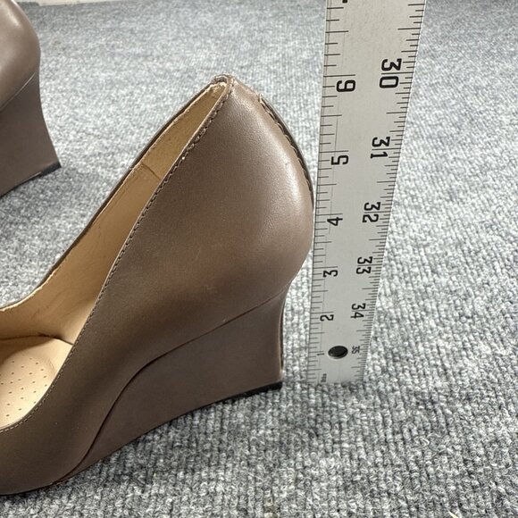 Clarks Raven Rise Brown Leather Wedge Heels - Picture 14 of 14